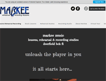 Tablet Screenshot of markeemusic.com